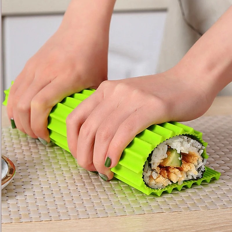 Sushi Making Kit - Silikon El Rulo Suşi Haddeleme Perde