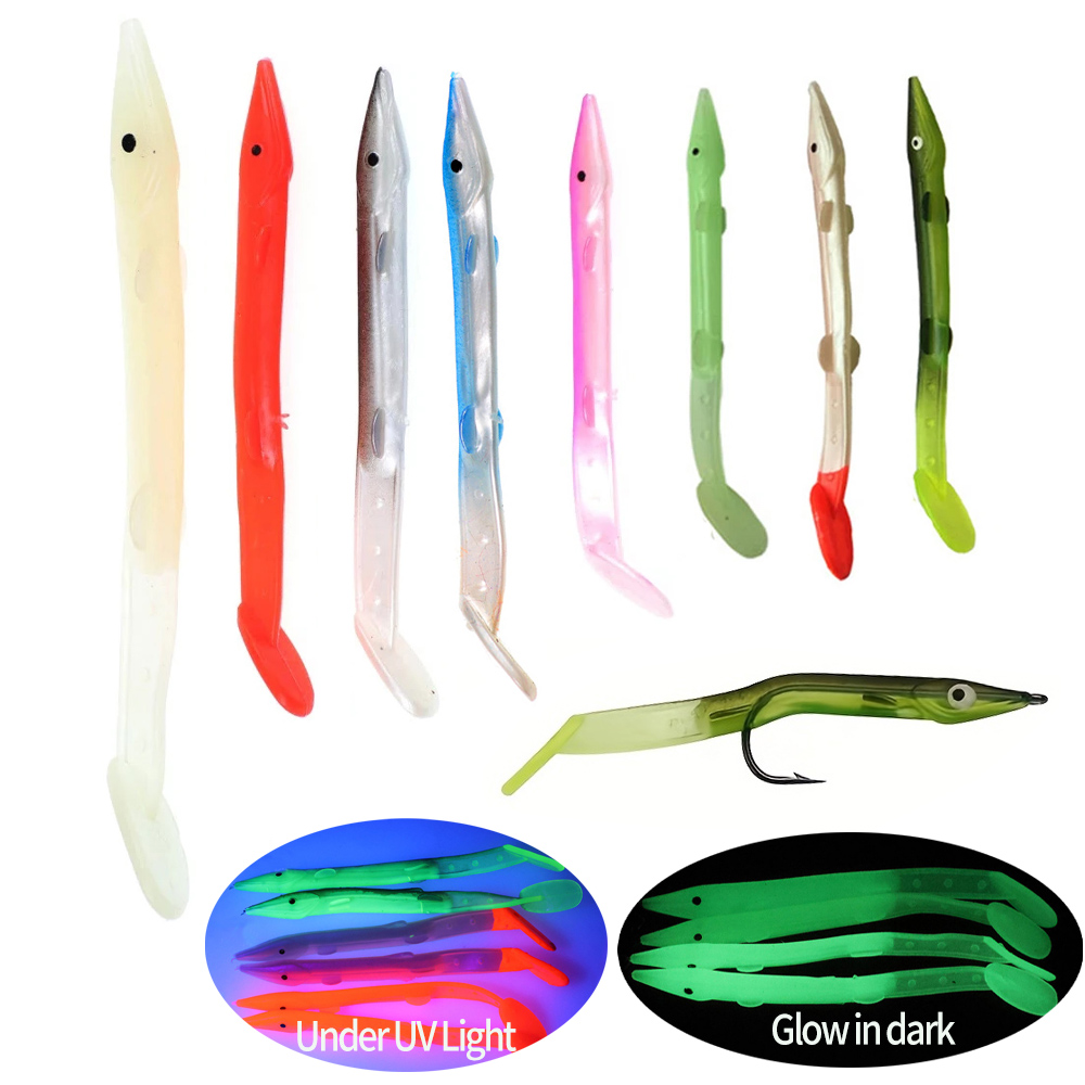 Furoshiki - 8 adet Yumuşak Plastik Yem Balık